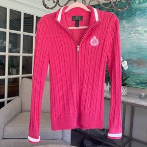 Ralph Lauren Pink Sweater Jacket
